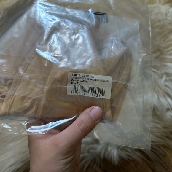 FREE PEOPLE x TOAST SWIM Signature Open Side Bikini Bottom In Latte - Picture 3 of 3